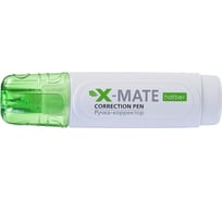 Ручка-корректор Hatber X-Mate 10 мл, с металлическим наконечником, с колпачком и клипом, 24 шт. 071175