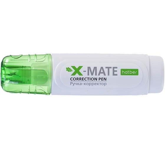 Ручка-корректор Hatber X-Mate 10 мл, с металлическим наконечником, с колпачком и клипом, 24 шт. 071175