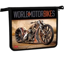 Папка для тетрадей Hatber пластиковая, А5, 205x240x40 мм, на молнии, CustomBike, 12 шт. 079433