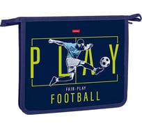Папка для тетрадей Hatber пластиковая, А5, 205x240x40 мм, на молнии, FOOTBALL, 12 шт. 079436