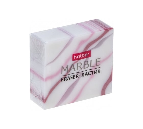 Ластик Hatber PVC, Marble Мрамор, 36 шт. 079553