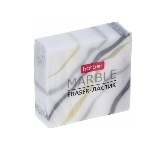 Ластик Hatber PVC, Marble Мрамор, 36 шт. 079553