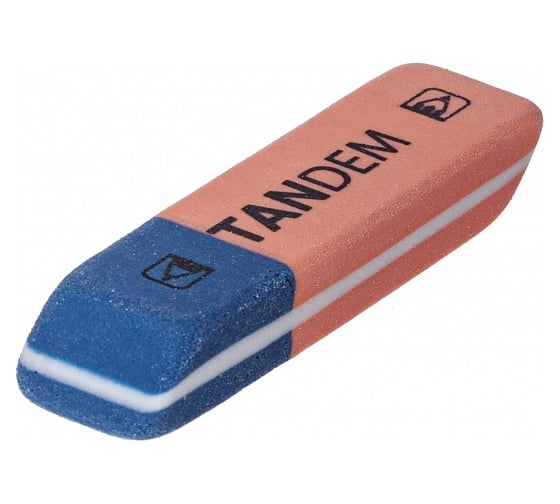 Ластик Hatber из термопластичной резины, Tandem Bright, 42x14x8 мм, 36 шт. 058799