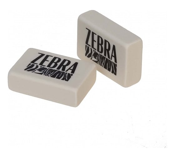 Ластик Hatber из термопластичной резины, Zebra, 26x18x8 мм, 80 шт. 039515 1