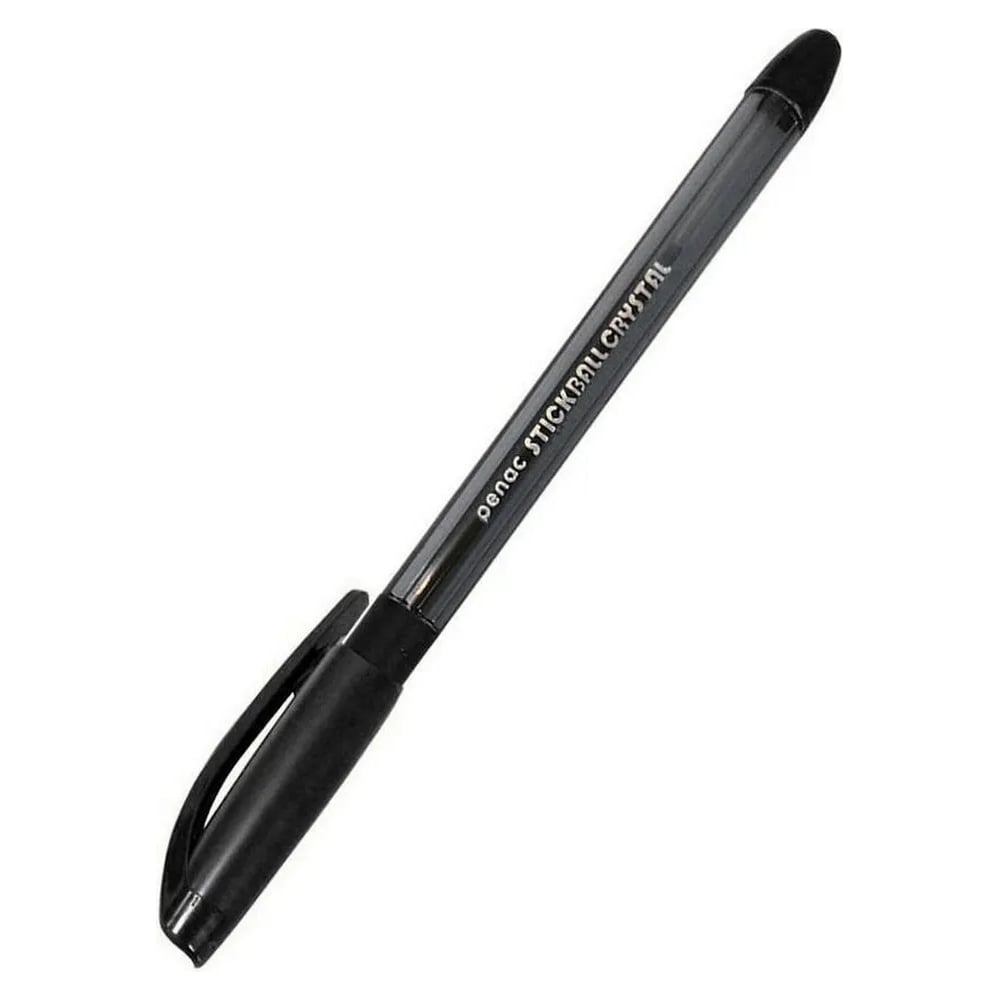 Шариковая ручка Penac stick ball crystal 0.7мм, черная, 4 шт BA3402-06 ...
