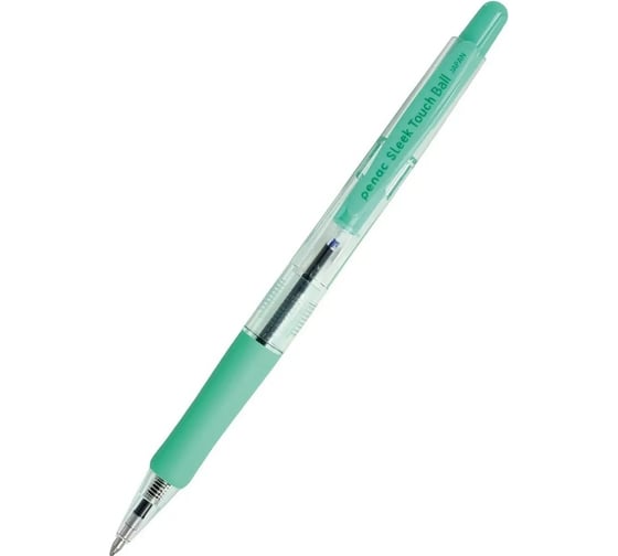 Шариковая автоматическая ручка Penac sleek touch pastel 1мм, синяя, корпус ассорти, 5шт BA1304-ASS/5B