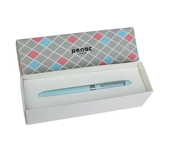 Многофункциональня ручка Penac multisync 107 синие/красные чернила, грифель, ластик, голубой корпус MF0107SB-GC8