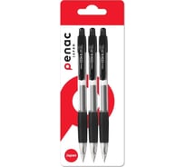 Гелевая автоматическая ручка Penac cch-3 0,5мм черная, 3шт BA3101-06EF/3В