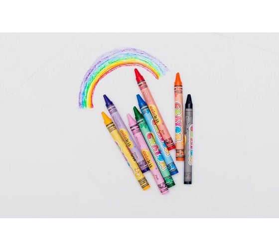 Восковые мелки Flexoffice colokit 16 цветов CR-C025
