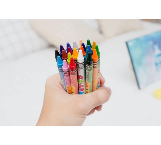 Восковые мелки Flexoffice colokit 16 цветов CR-C025