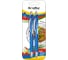 Гелевая автоматическая ручка Flexoffice bizner bosger синяя, 2шт BIZ-GEL24 BLUE/2B 2