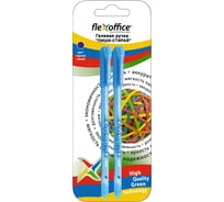 Гелевая ручка Flexoffice пиши-стирай, черная, с ластиком, 2 шт FO-GELE002 BLUE/2B
