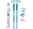 Гелевая ручка Flexoffice пиши-стирай, черная, с ластиком, 2 шт FO-GELE002 BLUE/2B 3
