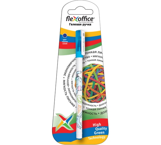 Гелевая ручка Flexoffice rabbit синяя, 1 шт FO-GEL018H/41-1B