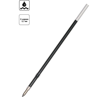 Стержень для шариковой ручки Penac sleek touch, trifit, pepe, x-ball, needle tech, cch-3, rb-085, rbr, chubby черный 12 шт в упак BR98C-07-06