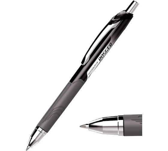 Гелевая ручка Flexoffice bizner bosger черная, 3 шт. BIZ-GEL23 BLACK/3B