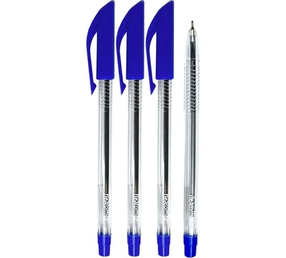Шариковая ручка Flexoffice синяя, 4 шт. FO-049 BLUE/4B