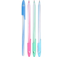 Шариковая ручка Flexoffice candee синяя, 4 шт. FO-027/41-4B