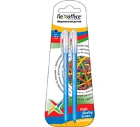 Шариковая ручка Flexoffice cyber синяя, 2 шт. FO-025/41-2B