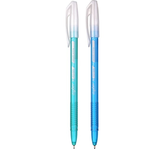 Шариковая ручка Flexoffice cyber синяя, 2 шт. FO-025/41-2B