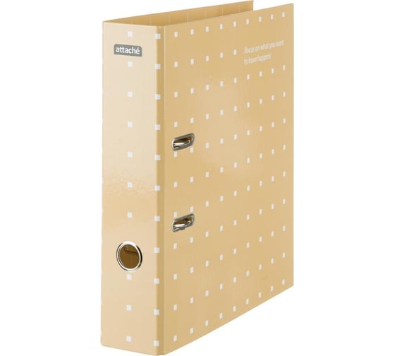 Папка-регистратор Attache Comfort А4, 75 мм, бежевая, лам. бум./лам. бум. 1733102