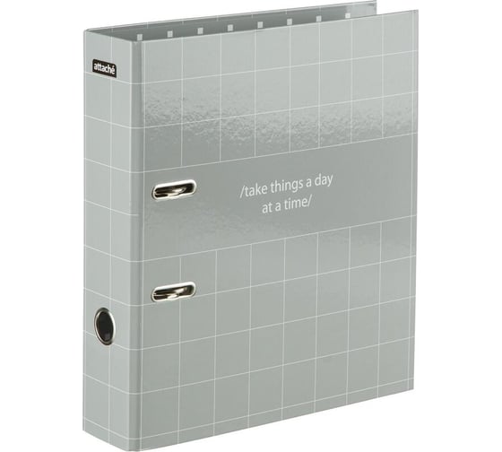 Папка-регистратор Attache Comfort А4, 75 мм, серая, лам. бум./лам. бум. 1733100