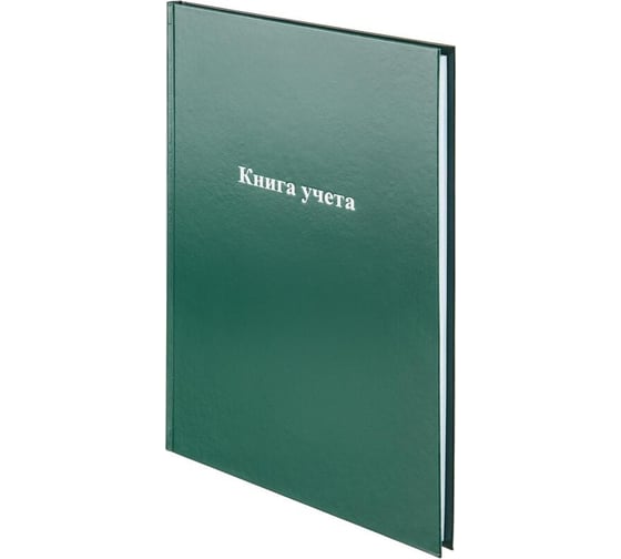 Книга учета Attache А4, 96 л, в клетку, блок офсет, бумвинил, зеленый 1743629