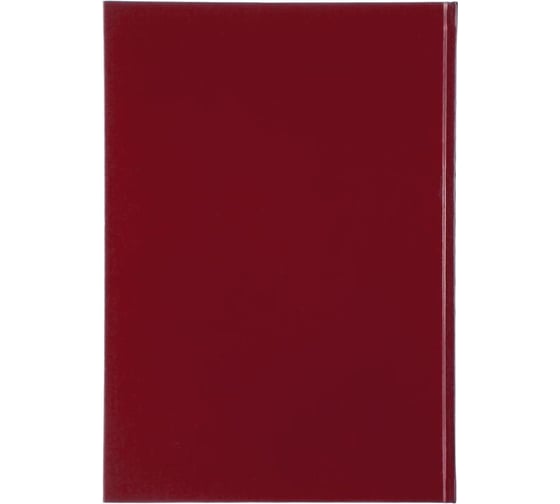 Книга учета Attache А4, 96 л, в клетку, блок офсет, бумвинил, бордовый 1743626