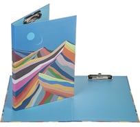 Папка-планшет Hatber А4 с металлическим зажимом, матовая ламинация Color Hills, 22 шт. 075741