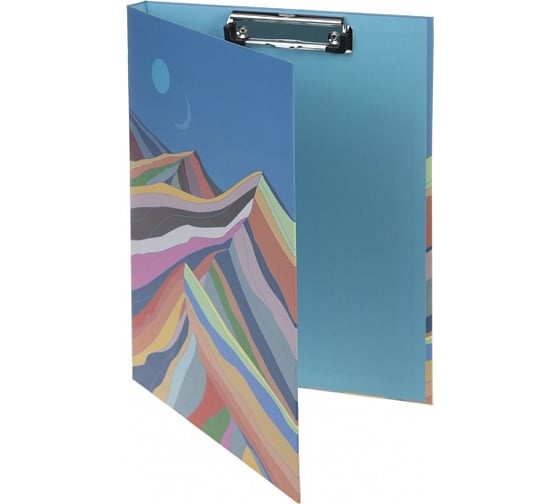 Папка-планшет Hatber А4 с металлическим зажимом, матовая ламинация Color Hills, 22 шт. 075741