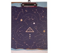 Папка-планшет Hatber А4 с металлическим зажимом, матовая ламинация SuperNova, 22 шт. 075735