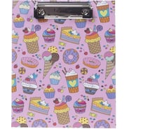 Папка-планшет Hatber А5 с металлическим зажимом, матовая ламинация Sweets, 24 шт. 075759