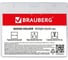 Горизонтальный бейдж BRAUBERG 60x90 мм, комплект 5 штук, на синей ленте длиной 45 см 880103 4