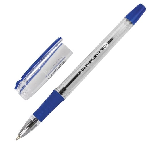 Шариковая ручка BRAUBERG i-Rite GT синяя, комплект 12 штук, линия письма 0.35 мм 880178