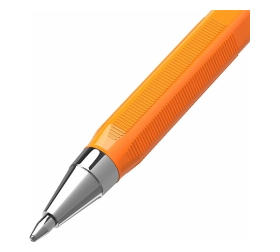 Шариковая ручка BRAUBERG M-500 ORANGE синяя, комплект 50 штук, линия письма 0.35 мм 880393