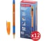 Шариковая ручка BRAUBERG Model-XL ORANGE синяя, комплект 12 штук, узел 0.7 мм 880181 1