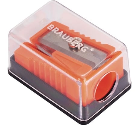 Точилка с контейнером BRAUBERG Assistant Mini комплект 4 штуки, корпус ассорти 880441