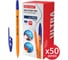 Шариковая ручка BRAUBERG ULTRA ORANGE синяя, комплект 50 штук, узел 0.7 мм, чернила Германия, наконечник Швейцария 880398 1