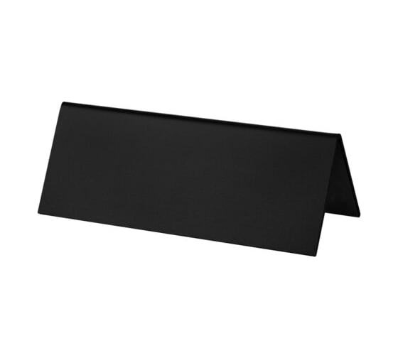 Настольная меловая табличка BRAUBERG 210x80 мм, домик, двусторонняя, ПВХ, черная 291294 1