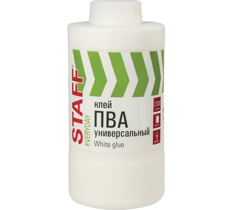 Универсальный клей ПВА Staff 2.3 кг, бумага, картон, дерево 880665