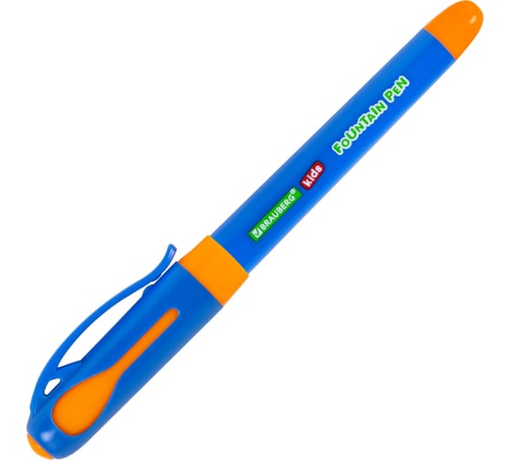 Перьевая ручка BRAUBERG KIDS с 10 сменными картриджами, иридиевое перо 143955