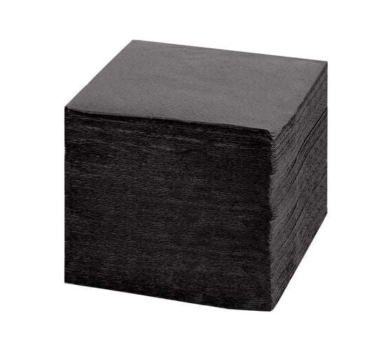 Бумажные салфетки LAIMA big pack 24x24 см, черные, 100% целлюлоза, 400 шт. 115401