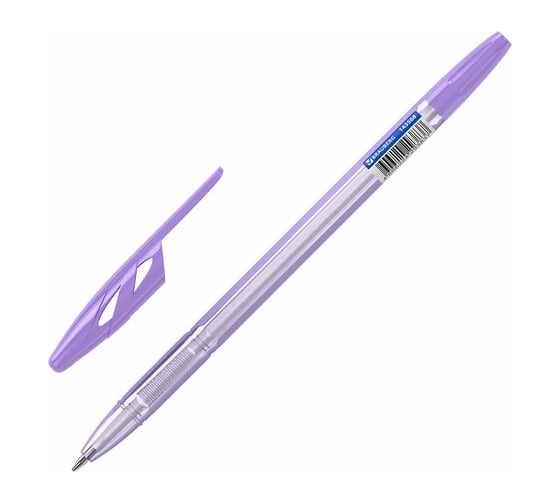 Шариковая ручка BRAUBERG ULTRA PASTEL синяя, комплект 50 штук, узел 0.7 мм, чернила Германия 880401