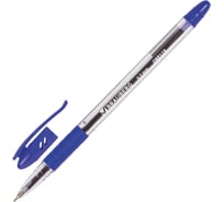 Шариковая ручка BRAUBERG Glassy синяя, комплект 12 штук, линия письма 0.35 мм 880180