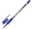 Шариковая ручка BRAUBERG Glassy синяя, комплект 12 штук, линия письма 0.35 мм 880180 1