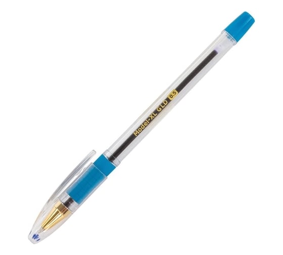 Шариковая ручка BRAUBERG Model-XL GLD синяя, комплект 12 штук, узел 0.5 мм 880012