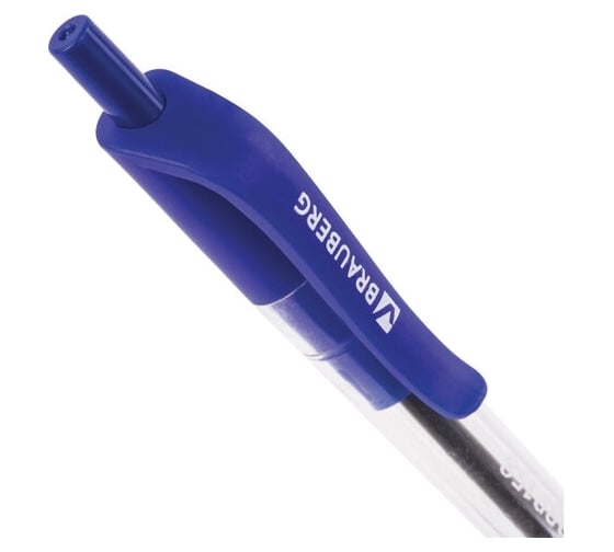 Автоматическая шариковая ручка BRAUBERG Extra Glide R-Grip синяя, комплект 12 шт., 0.35 мм 880197