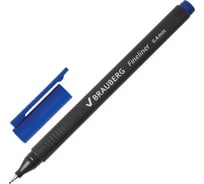 Капиллярная ручка-линер BRAUBERG Carbon синяя, комплект 12 шт., трехгранная, 0.4 мм 880738