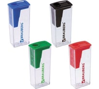 Точилка с контейнером BRAUBERG Assistant комплект 24 штуки, корпус ассорти 880443