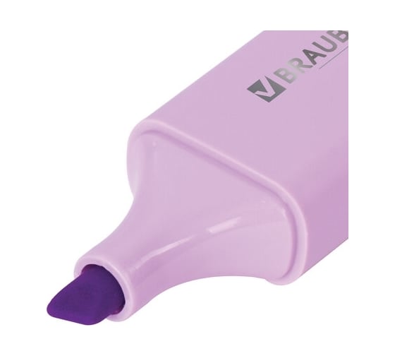 Текстовыделитель BRAUBERG ORIGINAL PASTEL лавандовый, комплект 12 штук, линия 1-5 мм 880457